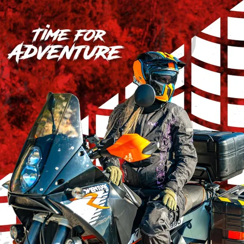 Vista 5 de HWK Chaqueta de motocicleta de aventura/turismo para mujer, chaqueta de motocicleta para mujer con armadura CE para montar en moto enduro