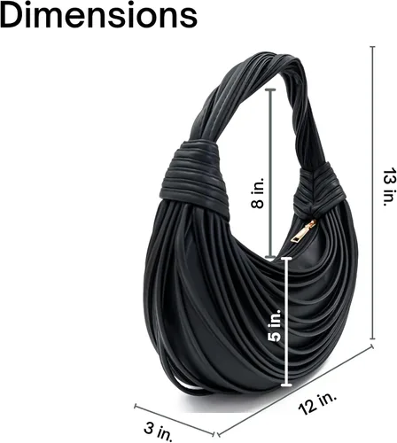 Vista 4 de Bolsos, Monederos para mujer - Bolso de hombro suave con asa superior