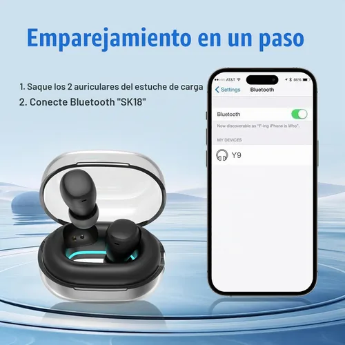 Vista 4 de Mini auriculares invisibles pequeños inalámbricos Bluetooth de perfil bajo más pequeños micro discretos auriculares ocultos para pequeños canales