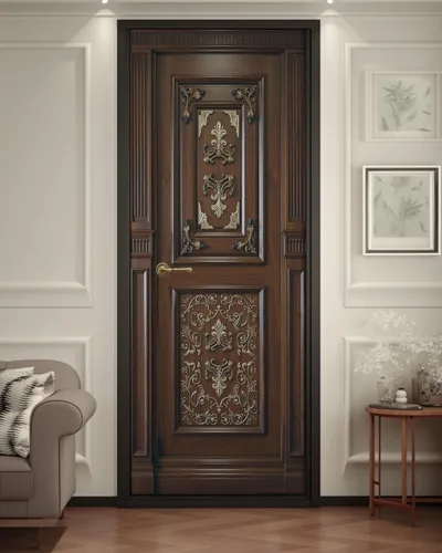 Vista 14 de FLFK Adhesivo para puerta – Puerta vintage beige, mural para despegar y pegar, tamaño combinado 30 x 80 pulgadas, dividido en 2 piezas Mt5423