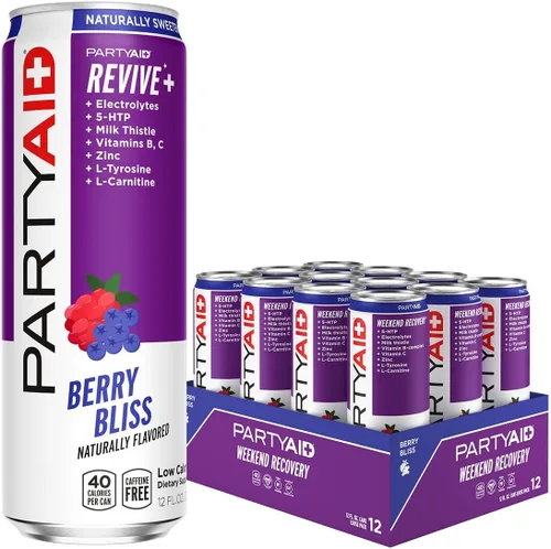 Vista 7 de LIFEAID Mezcla de rehabilitación de PartyAid, se siente bien esta noche y mañana, contiene 5-HTP, complejo B, cardo de leche, electrolitos, sin