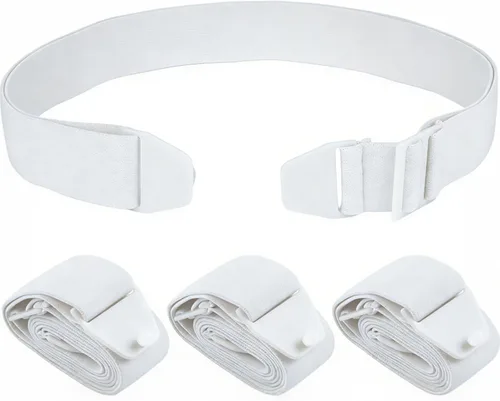 Vista 10 de Paquete de 3 cinturones de ostomía para mujeres y hombres, cinturón ajustable para ostomía que se fija de forma segura a la bolsa de ostomía, 1.1 x