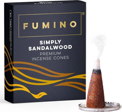Vista 9 de Fumino® Conos de incienso fresco Autumn Breeze 20 por caja, fragancia Masala Agarbatti Joss para relajación y meditación, decoración del hogar