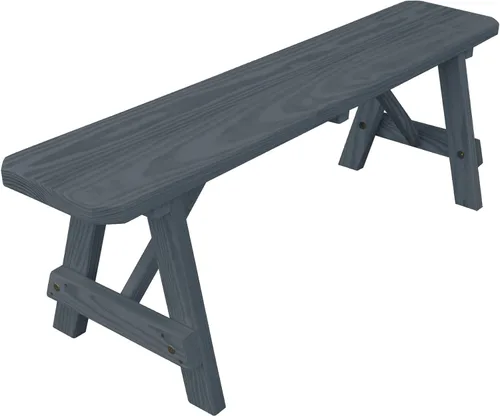 Vista 46 de Furniture Barn USA Banco tradicional de pino tratado a presión de 2 pies, tinte de cedro