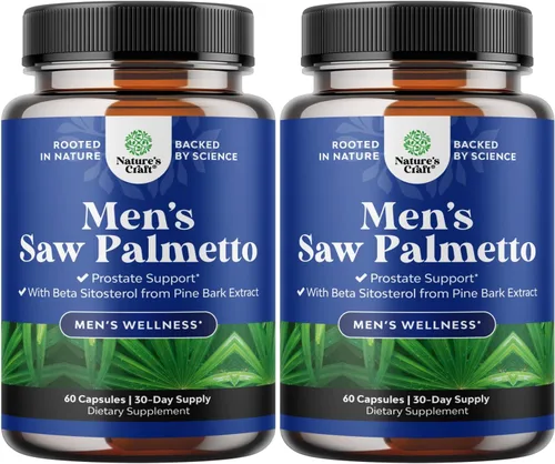 Vista 12 de Extracto de palma enana americana extra fuerte, complejo de hierbas avanzado para la salud del cabello y apoyo urinario con esteroles vegetales