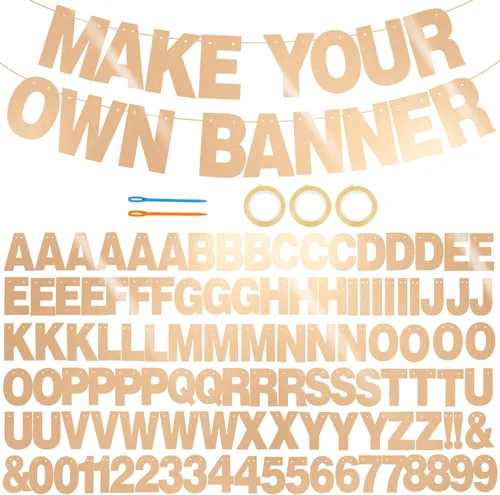Vista 29 de 116 piezas de letras de la A a la Z DIY Banner personalizado Colorido