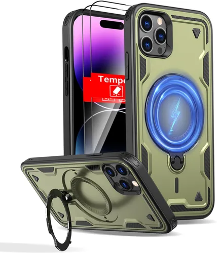 Vista 90 de Funda magnética para Google Pixel 9A compatible con cargador inalámbrico MagSafe, para Pixel 9A, funda de teléfono integrada de 360 °, con 2