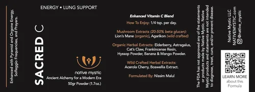 Vista 3 de The Sacred C - Mezcla mejorada de vitamina C