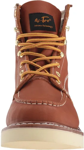 Vista 2 de Ad Tec Botas de trabajo para granjeros ligeras sin barro de 6 pulgadas para hombre, resistentes con puntera tipo mocasín, transpirables, con forro