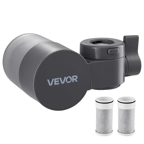 Vista 13 de VEVOR Filtro de agua de montaje en grifo, purificador de agua horizontal para grifo de fregadero, filtros de fibra de carbono, elimina el plomo