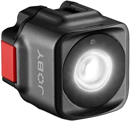 Vista 8 de Joby Beamo - Luz LED para smartphone y cámara sin espejo, compacta, carga inalámbrica, Bluetooth, impermeable, para vlogging, creación de contenido