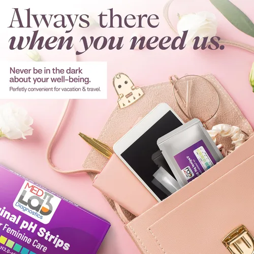 Vista 4 de Kit de tiras de prueba de pH vaginal para mujeres (10 unidades) envueltas individualmente para equilibrio de pH, vaginosis bacteriana (BV)