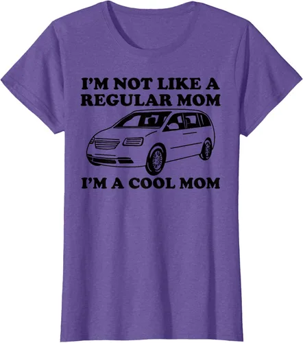 Vista 24 de Camiseta divertida de mamá con texto en inglés "I'm Not Like A Regular Mom I'm A Cool Mom", Blanco, S