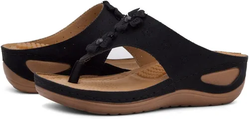 Vista 7 de Herstyle H-Nadia - Zapatos clásicos de cuña baja para mujer con punta abierta