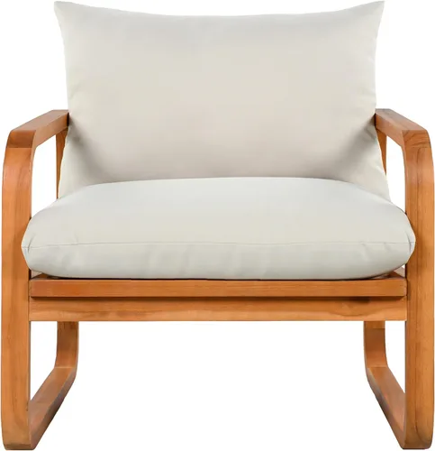 Vista 8 de Christopher Knight Home Coddy - Juego de muebles de patio de 4 plazas con mesa auxiliar, juego de conversación de madera de acacia para exteriores