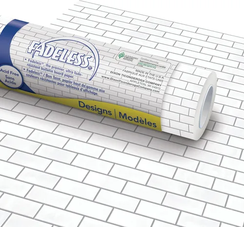 Vista 61 de Fadeless Papel para Tablón de Anuncios, Papel Resistente a la Decoloración para Decoración de Aula, 48" x 50', Azure, 1 Rollo