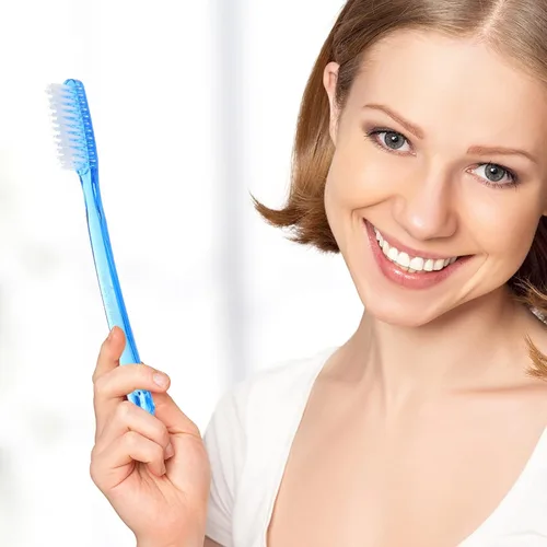 Vista 8 de HEALLILY Paquete de 12 cepillos de dientes Super Bristle para adultos, cerdas duras para eliminar eficazmente las manchas, cómodo mango