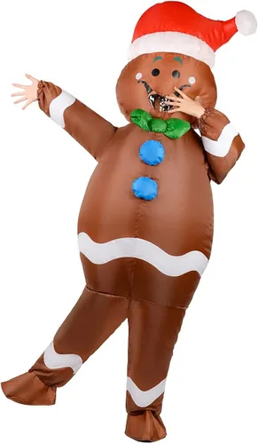 Vista 2 de Disfraz inflable inflable para adultos Navidad Halloween fiesta cosplay hombres y mujeres disfraz divertido de cuerpo completo