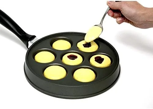 Vista 3 de Ebelskiver - Sartén para panqueques danesa Aebleskiver, Aebleskivers, color negro