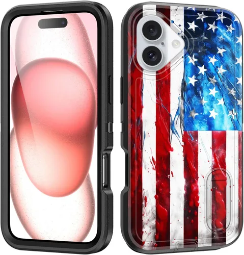 Vista 164 de Funda para iPhone Air con soporte integrado, a prueba de golpes, polvo y caídas, 3 capas, grado militar, funda protectora para iPhone Air de 6.5