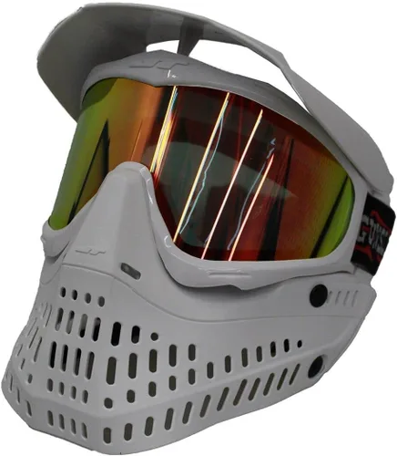 Vista 4 de JT Spectra Proflex L.E. - Gafas de máscara de paintball con lente térmica transparente + fuego, pistolero blanco