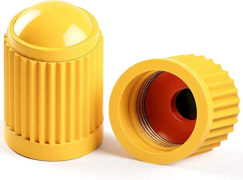 Vista 31 de 10 piezas de tapas de válvula de neumático TPMS con vástago largo, tapas de válvula de rueda de plástico negro para TPMS TR20008, tapas de vástago