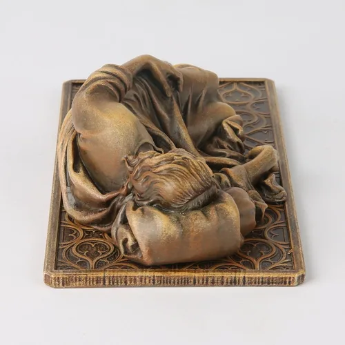 Vista 7 de Estatua Católica BC de San José Durmiente, Figura del Santo Patrono Regalo de Inauguración de Casa, Decoración Devota del Hogar, 6" L, Escultura