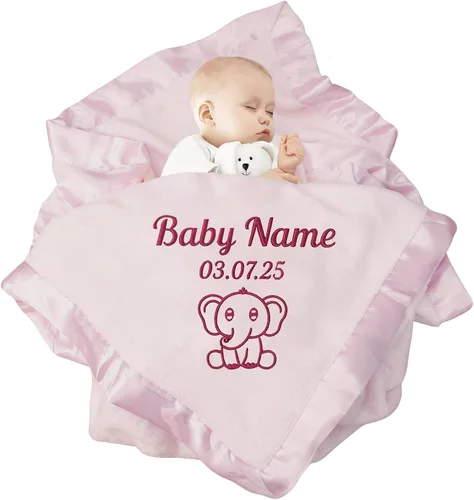 Vista 9 de Mantas de bebé personalizadas con nombre del niño, Mantas personalizadas para niños, Mantas personalizadas para recién nacidos, Mantas para niños