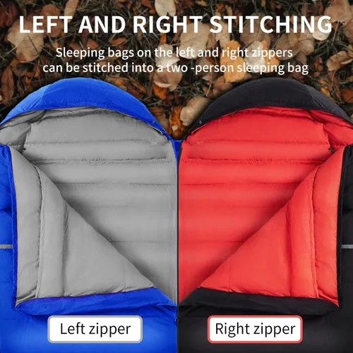 Vista 6 de Down Sleeping Bag for Adults, 600 Fill Power Ultralight Backpacking