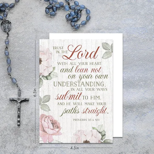 Vista 4 de Designer Greetings Faithfully Yours - Surtido de tarjetas inspiradoras de cumpleaños en caja, sirviente bueno y fiel con versículos
