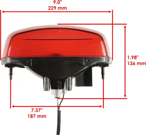 Vista 3 de Caltric Conjunto de luz trasera con bombilla compatible con Suzuki Eiger LT-F400 LT-F400F LT-A400 LT-A400F 2002-2007 / Vinson LT-A500F 2002-2007