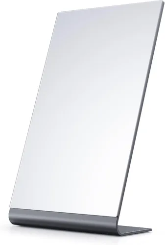 Vista 9 de NEZZOE Espejo de maquillaje sin marco de 12 x 7 pulgadas, espejo de 12 in-plata