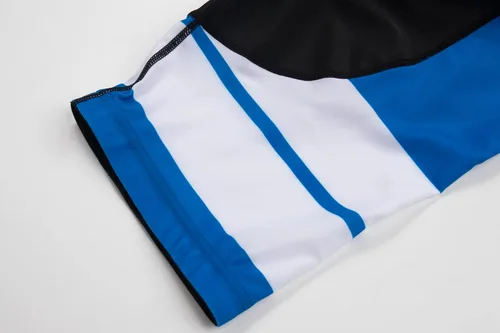 Vista 6 de CR - Conjunto de camiseta de ciclismo para hombre, con cremallera, bolsillo con cremallera, manga corta, kits de ciclismo, pantalones cortos