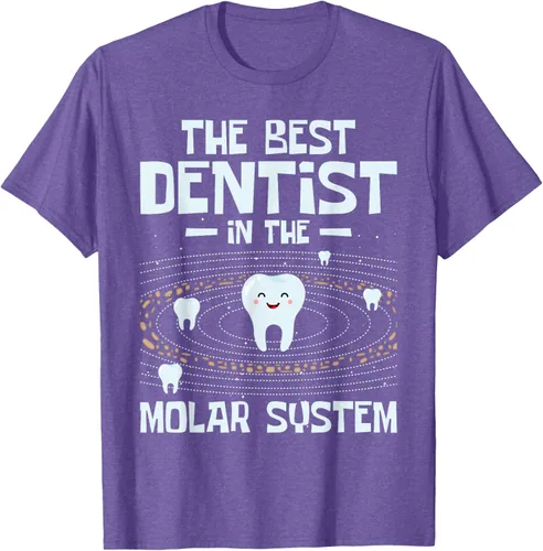 Vista 9 de El mejor dentista - Molar Teeth Dental Odontología DDS Camiseta Negro
