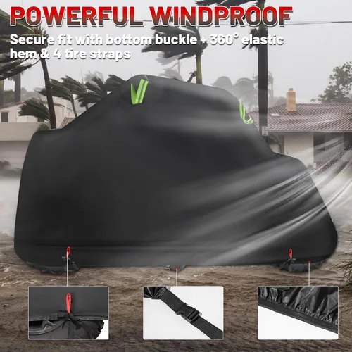 Vista 2 de StarknightMT Cubierta UTV 2-3 Plazas Mejorada, Cubierta de Servicio Pesado Compatible con Polaris Ranger RZR General 1000 Talon Zforce Uforce 1000