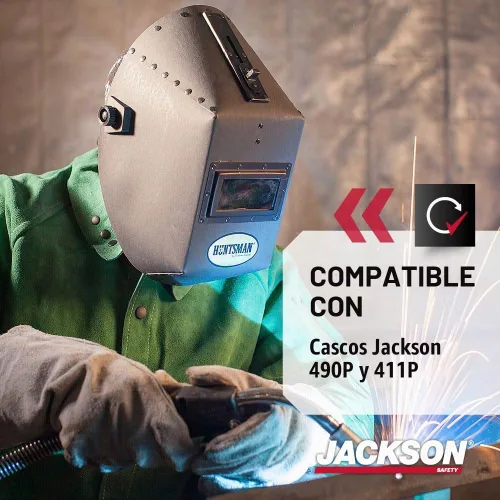 Vista 3 de Jackson Safety 16376 W30 Solera Protector fijo 11, que se oscurece automáticamente, con filtro, de 4 pulgadas de largo x 2 pulgadas de ancho.