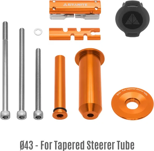 Vista 7 de Granite Stash - Kit de herramientas múltiples - Herramientas compactas para bicicleta almacenadas dentro del tubo de dirección, modelo de dirección