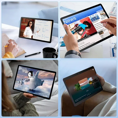 Vista 7 de DigiLand Tablet Android con pantalla táctil HD, tableta WiFi para estudio, lectura y transmisión, tableta ligera para el hogar, estudiantes