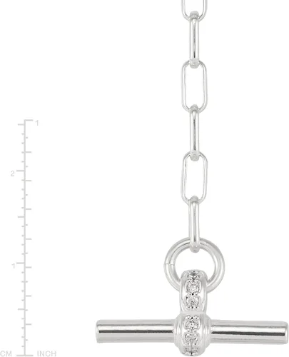 Vista 5 de Silpada Collar de plata de ley Bar None con circonita cúbica 179in 22in circonita
