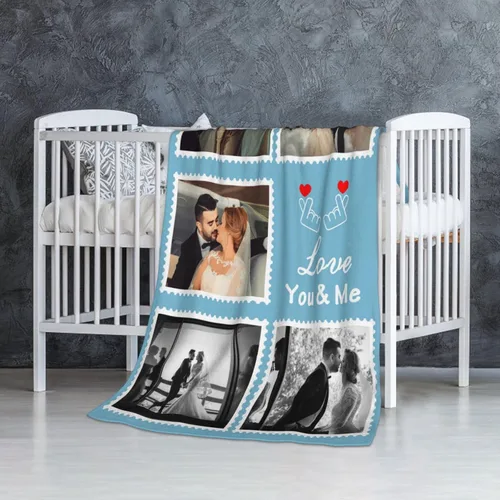 Vista 71 de JCETUNO Regalos personalizados de San Valentín para él y ella, mantas personalizadas con foto, mantas de fotos personalizadas, mantas de fotos