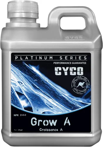Vista 6 de CYCO Grow A, Nutrientes líquidos para plantas hidropónicas, 2-0-0, 20 litros