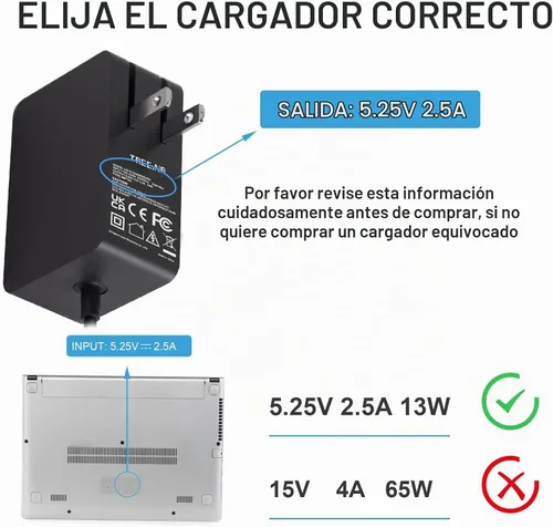 Vista 6 de Cargador Surface 3 13W 5.2V 2.5A Adaptador de Corriente CA Cargador de Cable de Reemplazo para Microsoft Surface 3, Modelo 1623 1624 1645 Tablet
