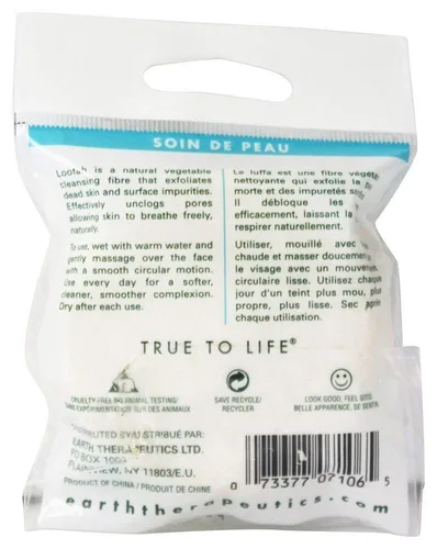 Vista 3 de Earth Therapeutics, Almohadillas de tez de lufa, 3
