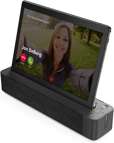 Vista 10 de Lenovo Smart Tab M10 HD Tablet Android de 10.1 pulgadas de 16 GB con base de carga habilitada para Alexa incluida, Android Pie, ZA510007US, negro