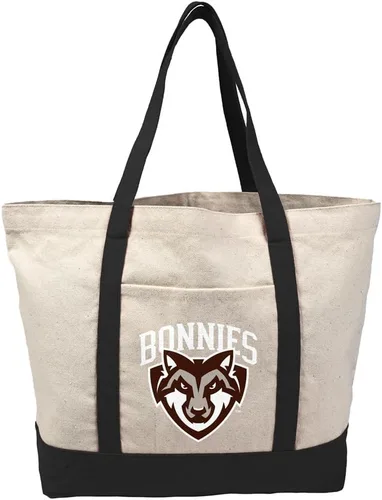 Vista 403 de Campus Lab Bolsa de lona con logotipo primario colegiado con bolsillo externo, bolsa de hombro reutilizable para ir de compras, playa Águilas A&m
