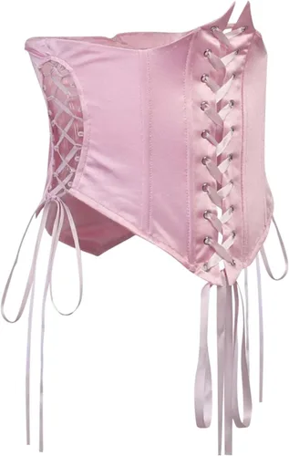 Vista 9 de Vestido de hada renacentista para mujer, vestido de verano con manga acampanada, vestido corto de gasa con hombros descubiertos, vestido de corsé