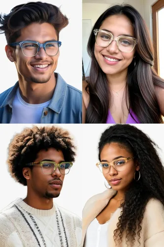 Vista 4 de VISOONE Lentes ligeros TR90 con bloqueo de luz azul Marco Protector de visión para hombres y mujeres ELBERT