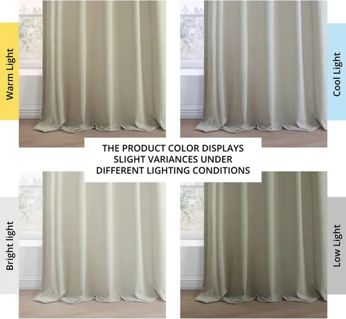 Vista 9 de HPD Half Price Drapes - Cortinas básicas de lino sintético de 84 pulgadas de largo, par de 2 paneles - 50 pulgadas de ancho x 84 pulgadas de largo