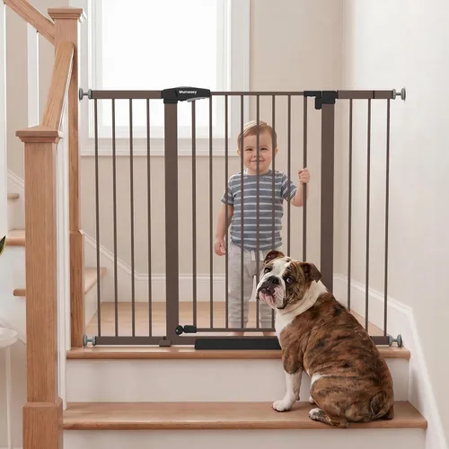 Vista 20 de Mumeasy Puerta de bebé extra ancha de 29.7 a 51 pulgadas para escaleras, puerta para perros de interior extra larga para puertas, puerta para niños