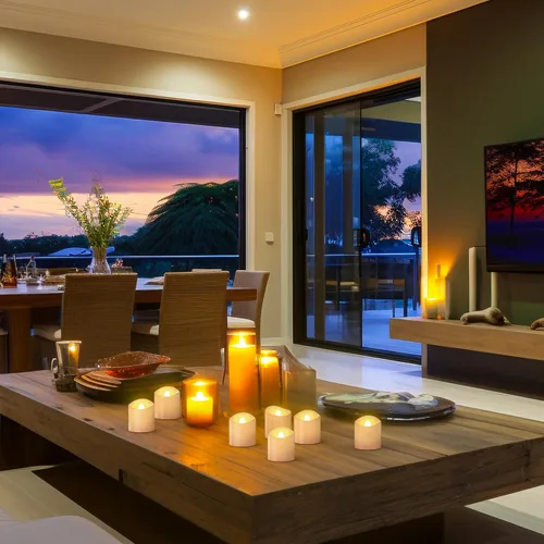 Vista 3 de SoulBay - Velas de té LED recargables sin llama USB-C con control remoto White Flickering Electric Votives, Timer, USB-C Cable Included, For